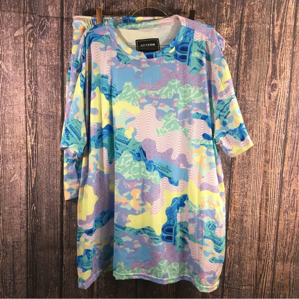 Reason mens Shirt And Shorts Set
